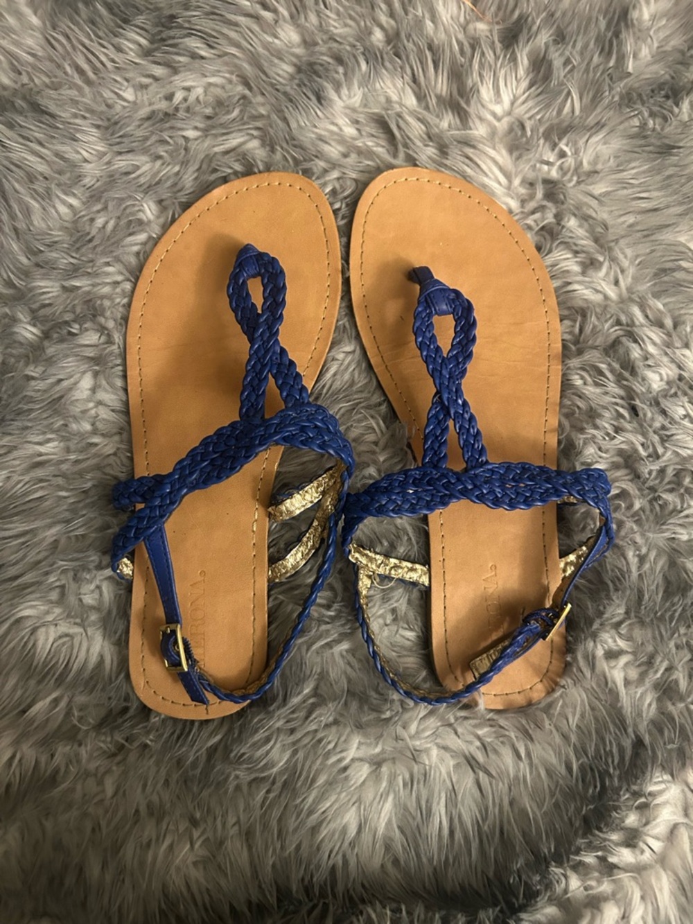 Merona Braided Blue Sandals size 7